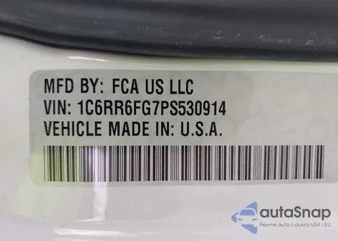2023 Ram 1500 Classic Tradesman 4X2 6'4 Box из США, поврежденный, VIN 1C6RR6FG7PS530914